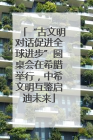 “古文明对话促进全球进步”圆桌会在希腊举行，中希文明互鉴启迪未来
