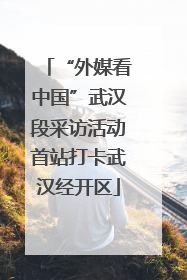 “外媒看中国”武汉段采访活动首站打卡武汉经开区