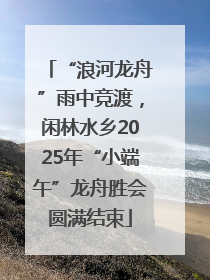 “浪河龙舟”雨中竞渡，闲林水乡2025年“小端午”龙舟胜会圆满结束