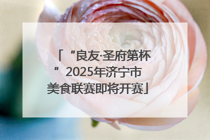 “良友·圣府第杯”2025年济宁市美食联赛即将开赛