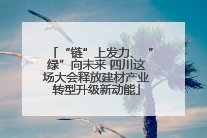 “链”上发力、“绿”向未来 四川这场大会释放建材产业转型升级新动能