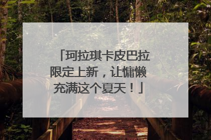 珂拉琪卡皮巴拉限定上新，让慵懒充满这个夏天！