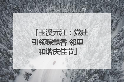 玉溪元江：党建引领粽飘香 邻里和谐庆佳节