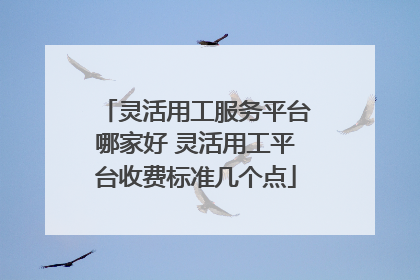 灵活用工服务平台哪家好 灵活用工平台收费标准几个点