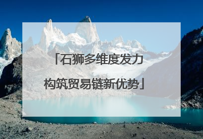 石狮多维度发力 构筑贸易链新优势