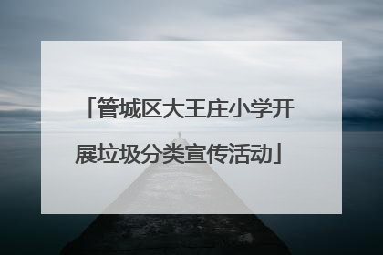 管城区大王庄小学开展垃圾分类宣传活动