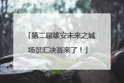 第二届雄安未来之城场景汇决赛来了！