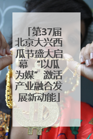 第37届北京大兴西瓜节盛大启幕 “以瓜为媒”激活产业融合发展新动能