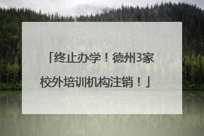 终止办学！德州3家校外培训机构注销！