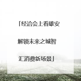 经洽会上看雄安 解锁未来之城智汇消费新场景