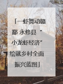 一虾舞动赣鄱 永修县“小龙虾经济”绘就乡村全面振兴蓝图