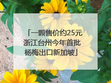 一颗售价约25元 浙江台州今年首批杨梅出口新加坡