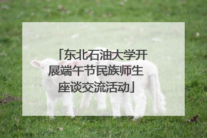 东北石油大学开展端午节民族师生座谈交流活动
