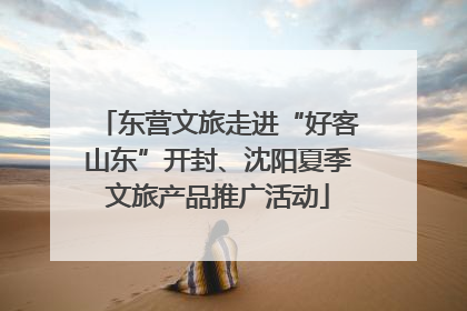 东营文旅走进“好客山东”开封、沈阳夏季文旅产品推广活动