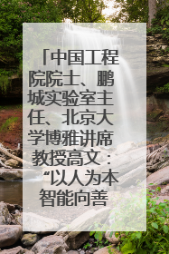 中国工程院院士、鹏城实验室主任、北京大学博雅讲席教授高文：“以人为本 智能向善” 推动文化与科技相生相促｜聚焦2025文化强国建设高峰论坛