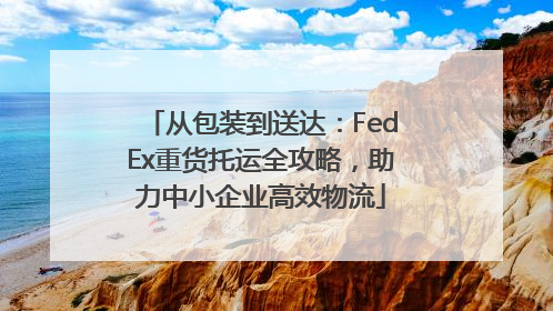 从包装到送达：FedEx重货托运全攻略，助力中小企业高效物流