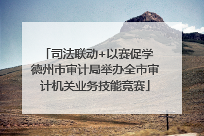 司法联动+以赛促学 德州市审计局举办全市审计机关业务技能竞赛