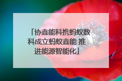 协鑫能科携蚂蚁数科成立蚂蚁鑫能 推进能源智能化