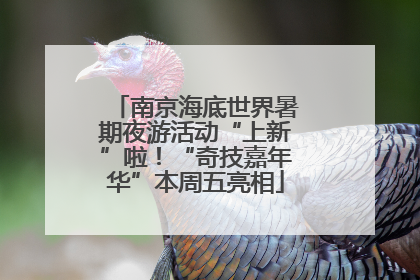南京海底世界暑期夜游活动“上新”啦！“奇技嘉年华”本周五亮相