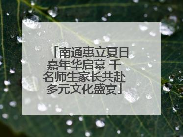 南通惠立夏日嘉年华启幕 千名师生家长共赴多元文化盛宴