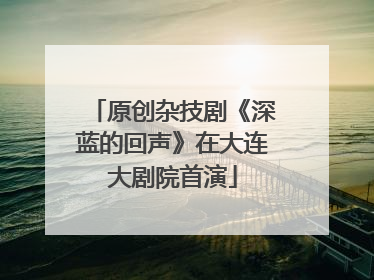 原创杂技剧《深蓝的回声》在大连大剧院首演