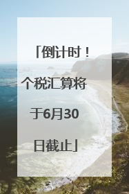 倒计时！个税汇算将于6月30日截止
