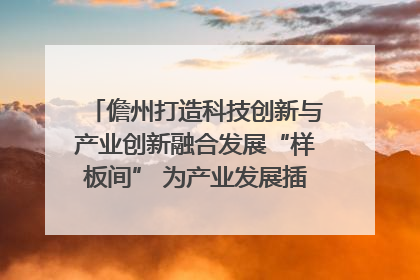 儋州打造科技创新与产业创新融合发展“样板间” 为产业发展插上科技“翅膀”