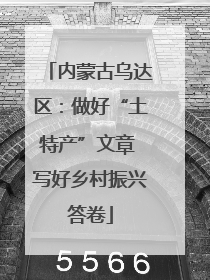 内蒙古乌达区：做好“土特产”文章 写好乡村振兴答卷