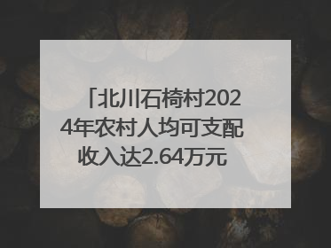 北川石椅村2024年农村人均可支配收入达2.64万元｜新闻发布最前线