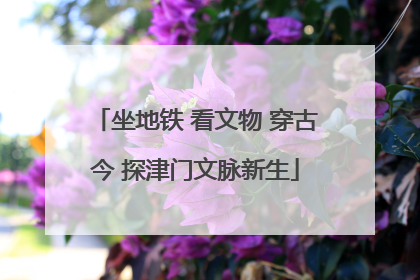 坐地铁 看文物 穿古今 探津门文脉新生