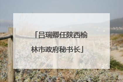 吕瑞卿任陕西榆林市政府秘书长