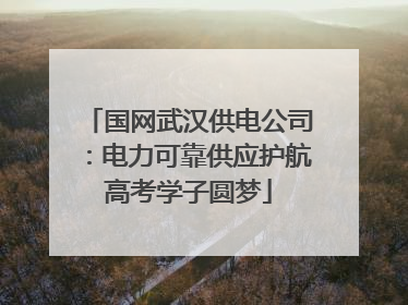 国网武汉供电公司：电力可靠供应护航高考学子圆梦