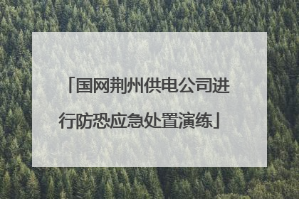 国网荆州供电公司进行防恐应急处置演练