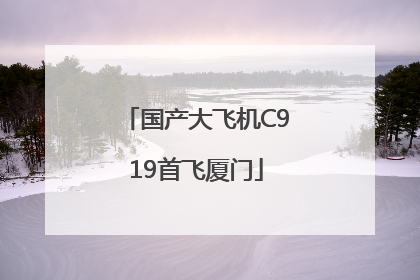 国产大飞机C919首飞厦门