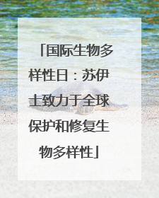 国际生物多样性日：苏伊士致力于全球保护和修复生物多样性