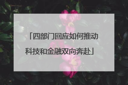 四部门回应如何推动科技和金融双向奔赴