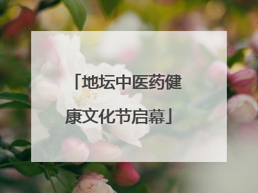 地坛中医药健康文化节启幕