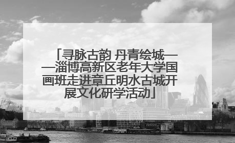 寻脉古韵 丹青绘城——淄博高新区老年大学国画班走进章丘明水古城开展文化研学活动