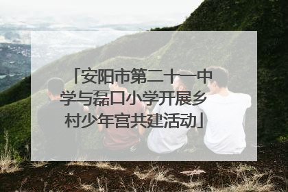 安阳市第二十一中学与磊口小学开展乡村少年宫共建活动