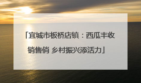 宜城市板桥店镇：西瓜丰收销售俏 乡村振兴添活力