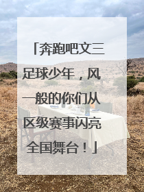 奔跑吧文三足球少年，风一般的你们从区级赛事闪亮全国舞台！