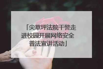 尖草坪法院干警走进校园开展网络安全普法宣讲活动