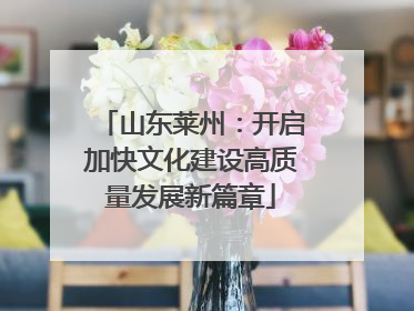 山东莱州：开启加快文化建设高质量发展新篇章