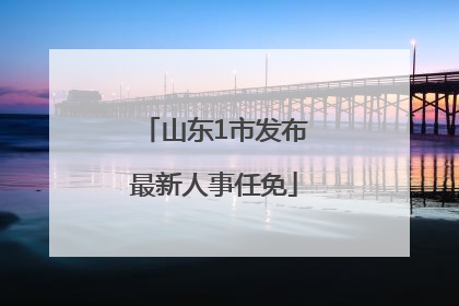 山东1市发布最新人事任免