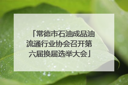 常德市石油成品油流通行业协会召开第六届换届选举大会