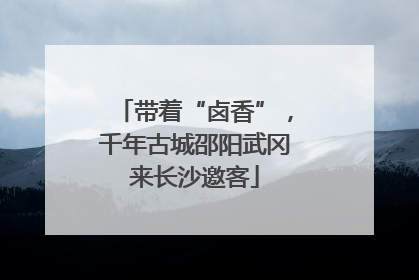 带着“卤香”，千年古城邵阳武冈来长沙邀客