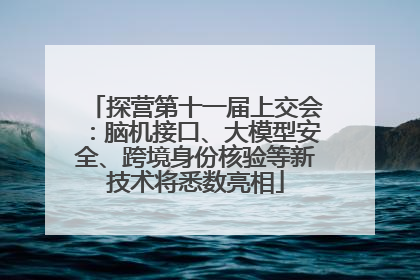 探营第十一届上交会：脑机接口、大模型安全、跨境身份核验等新技术将悉数亮相