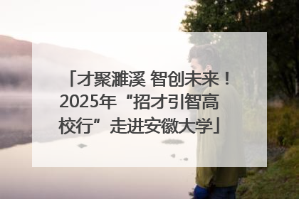 才聚濉溪 智创未来！2025年“招才引智高校行”走进安徽大学