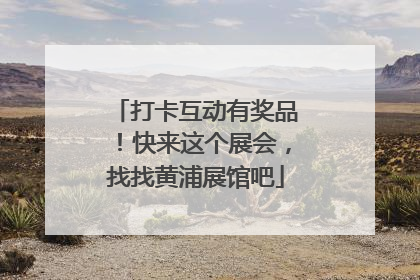 打卡互动有奖品！快来这个展会，找找黄浦展馆吧