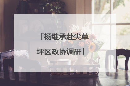 杨继承赴尖草坪区政协调研